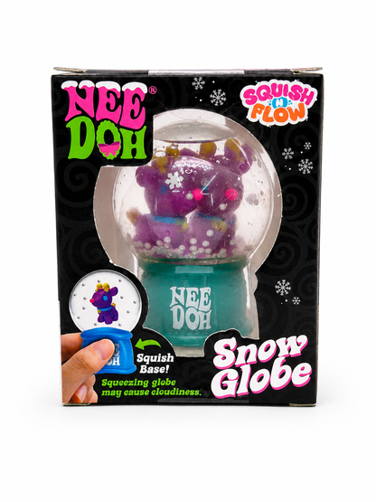 NeeDoh Snow Globe Twin Rudy the ReinDoh (Rare)