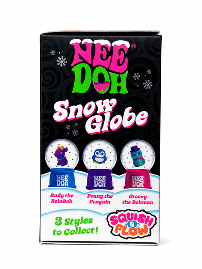 NeeDoh Snow Globe Twin Rudy the ReinDoh (Rare)